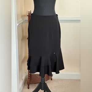 Asymmetrical Mermaid-Hem Skirt